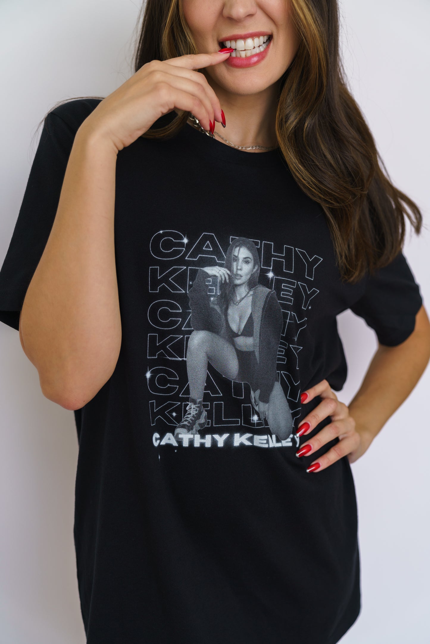 Cathy Cathy Cathy Tee - Black